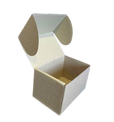 Подарункова коробка самозбірна маленька "Крафтова" (16х11х10) двосторонній картон 2391 фото