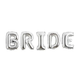 Фольгированная фигура буквы "BRIDE" Набор букв (Серебро 100*100см) 4212 фото