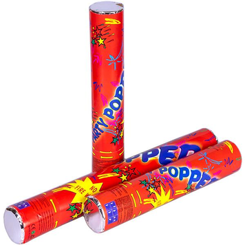 Хлопавка пневматична 30 см (Party Popper червона) М-40-1 фото