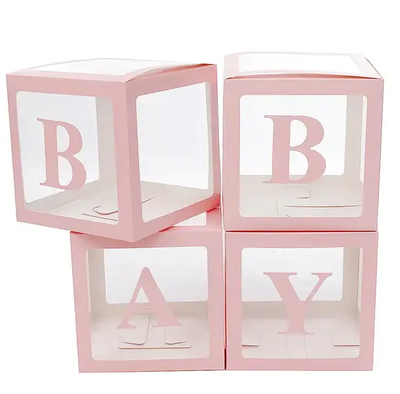 Коробки для шаров Baby "Розовые" 3050 фото