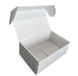 Подарочная коробка самосборная средняя "Белая" (25х16,5х9) двусторонний картон 2392 фото 1