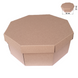 Подарочная коробка восьмигранная "Крафтовая" (25х25х10) 8kraft-3 фото