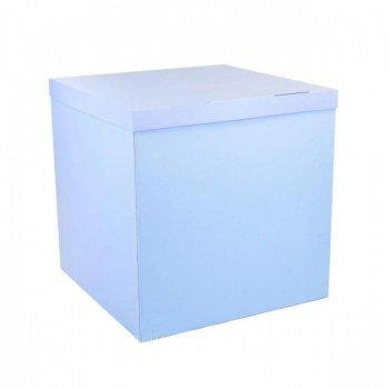 Коробка-сюрприз для шаров "Голубая" (70х70х70) korobka-blue фото