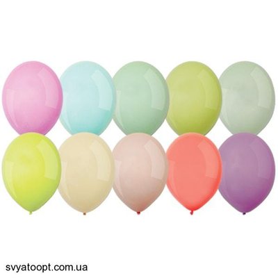 Воздушные шарики Everts 12" - 30см Macaron Ассорти 1101-0559 фото