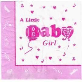 Салфетки "Baby Girl" (33х33) (15 штук) 7260 фото
