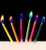 Свічки для торту з різнокольоровими вогниками 191 фото