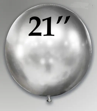 Шар-гигант Art-Show 21"/200 (Brilliance silver/Бриллиантовое Серебро) (1 шт) GB21-6 фото