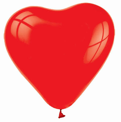 Шары-сердца 12"/S03 Balonevi (Красный) (100 шт) BV-4569 фото