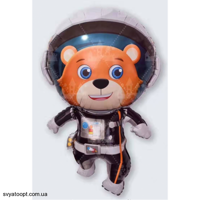Фольгированная фигура Космонавт медведь (Китай) (в инд. упаковке) 4675 фото