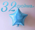 Фольга Китай Звезда 32" Бирюза 2268 фото