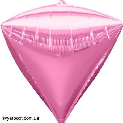 Фольга 3D Бриллиант розовый (24") Китай 24005 фото