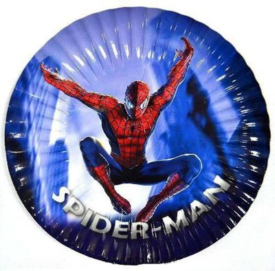 Тарелки "Человек паук" (18,0 см)(10шт/уп) 358 фото