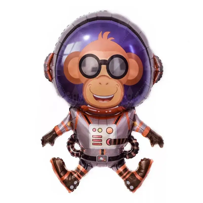 Фольгированная фигура Космонавт обезьянка (Китай) (в инд. упаковке) 4676 фото