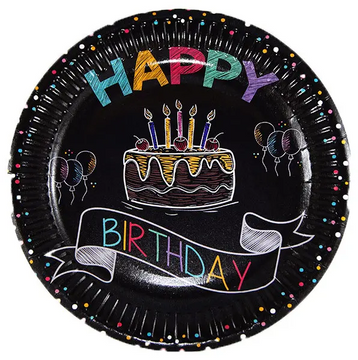 Happy birthday неоновый торт