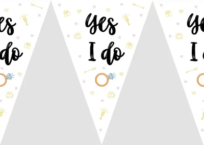 Гирлянда на Девичник "Yes I Do" 5538 фото