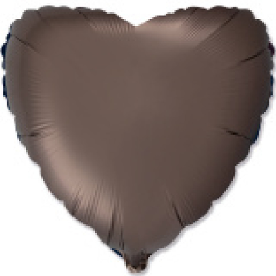 Фольга Flexmetal Серце 18" Сатин коричневе 201500SM фото