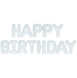 Фольгированная фигура буквы "Happy Birthday" Набор букв (белые 40 см) 7520 фото