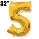 Фольга 32" Gold цифра 5 (Flexmetal) 3207-3058 фото