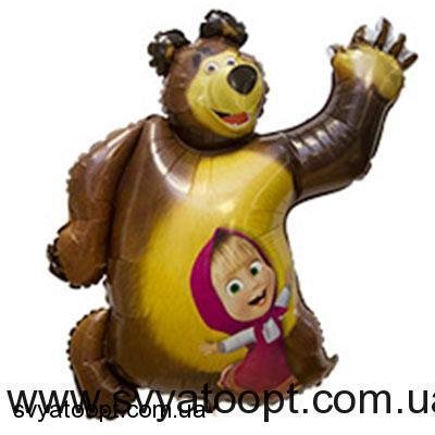 Фольгированная фигура большая Маша и Медведь (Grabo) 2041 1207-2041 фото