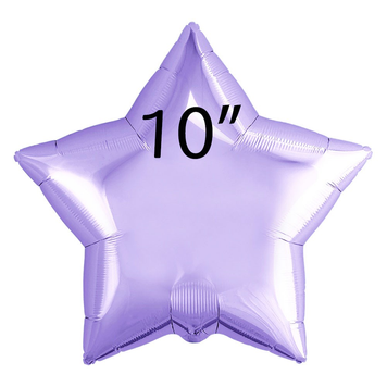 Фольга Китай маленькая Звезда 10" Светло-Фиолетовая 6571 фото