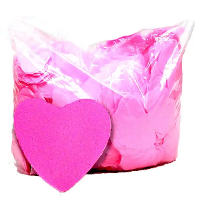 Конфетти сердечки 50 грамм розовые 25 мм 3648 фото