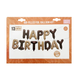 Фольгированная фигура буквы "Happy birthday" Набор букв (Карамельно-шоколадные 40 см) 3598 фото 2