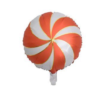 Фольга 18" (45см) "льодяник червоно-білий" (Китай) 6174 фото