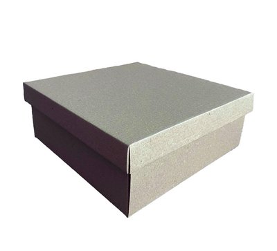 Подарочная коробка двусторонний картон "Крафтовая" (25х25х9) kraft-3 фото